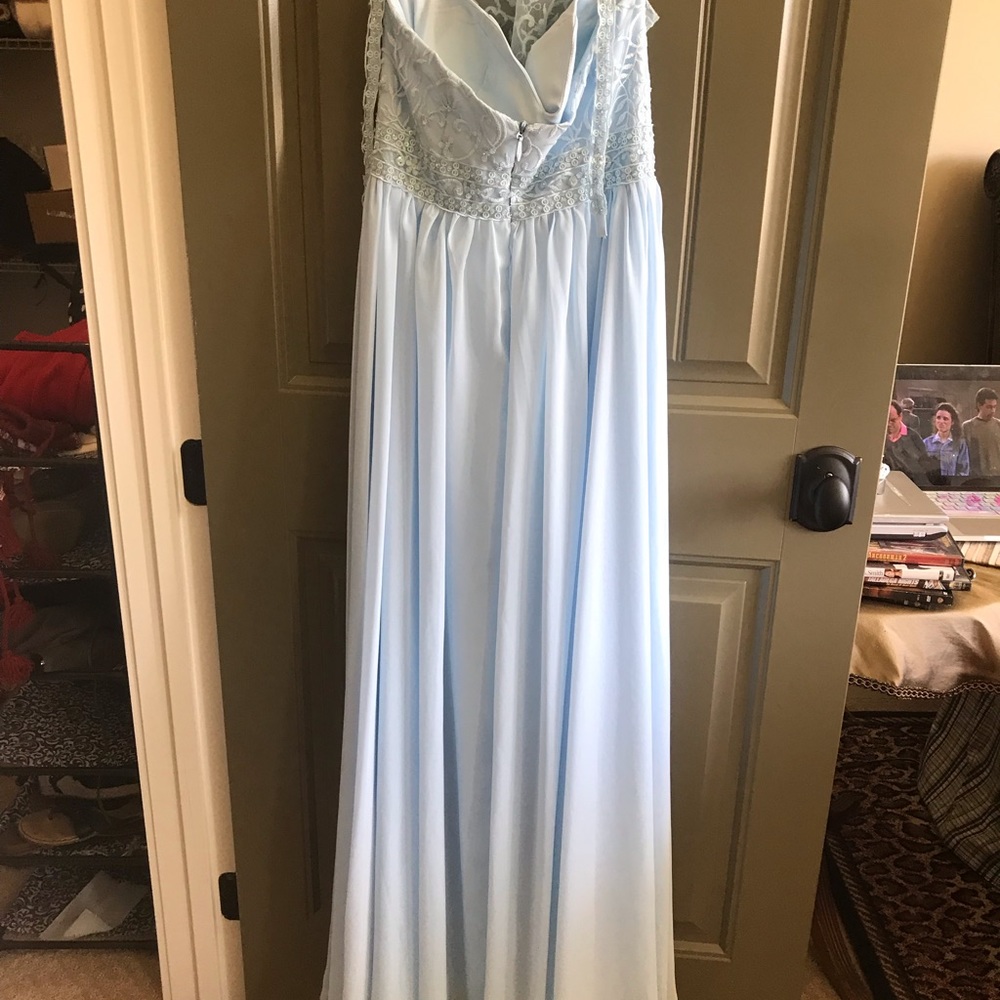 Baby blue formal dress